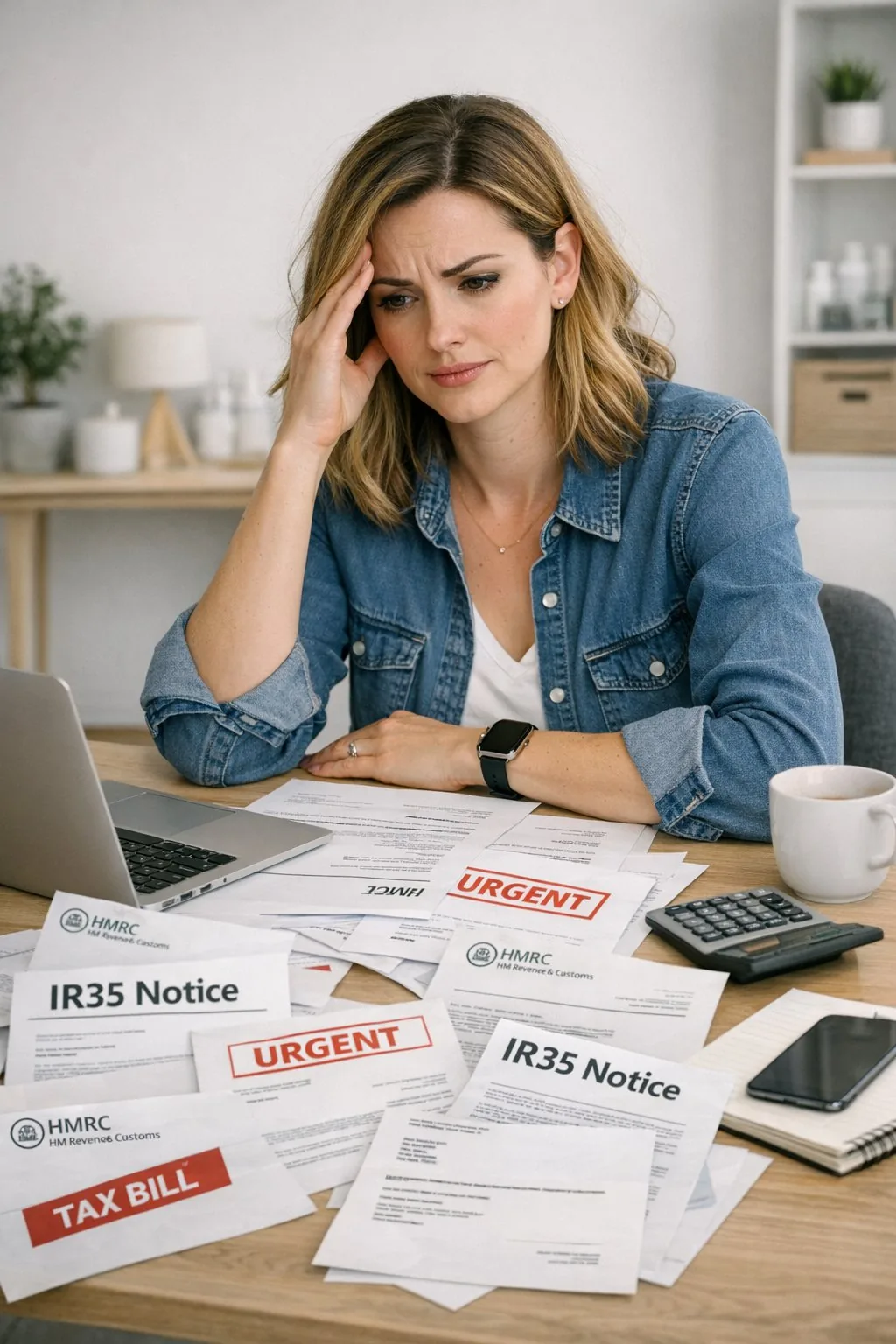 Stressed consultant with HMRC letters